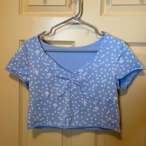 Blue Cropped Top